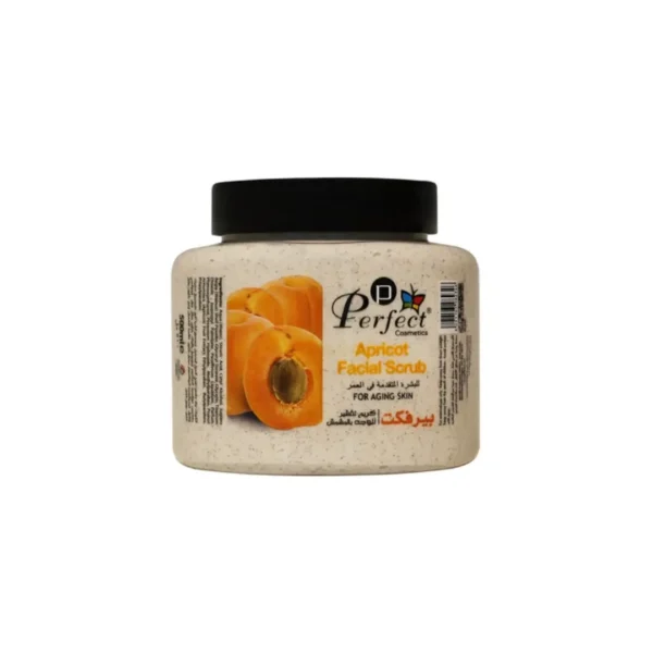 Perfect Cosmetics Apricot Facial Scrub 500ml – Exfoliating & Revitalizing for Aging Skin becool beauty maroc
