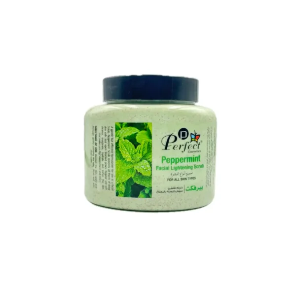 Perfect Cosmetics Peppermint Facial Lightening Scrub 500ml – Exfoliating & Brightening | For All Skin Types becool beauty maroc