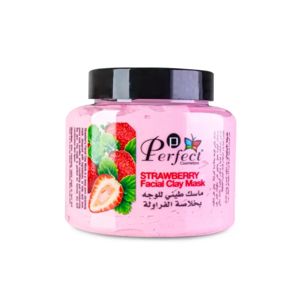 Perfect Cosmetics Strawberry Facial Clay Mask 500ml – Deep Cleansing & Glow Boost | For All Skin Types becool maroc