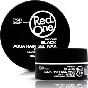 RedOne Black Hair Wax 150ml – Extra Strong Hold & Shine | Cherry Scent | Paraben-Free | Water-Based Styling for All Hair Types becool maroc
