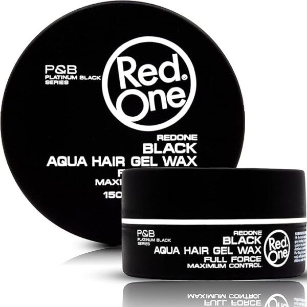 Becool.ma RedOne Black Hair Styling Aquatic Wax 150ml – Extra Hold, Shiny Look, Cherry Fragrance – Hair Wax for Men and Women Becool