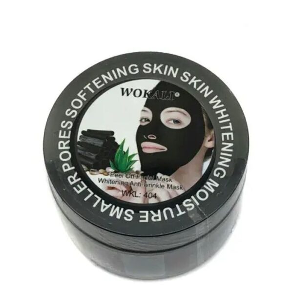 Wokali Black Mask – Activated Charcoal Peel-Off Mask for Blackhead Removal & Deep Cleansing 300g Becool Maroc