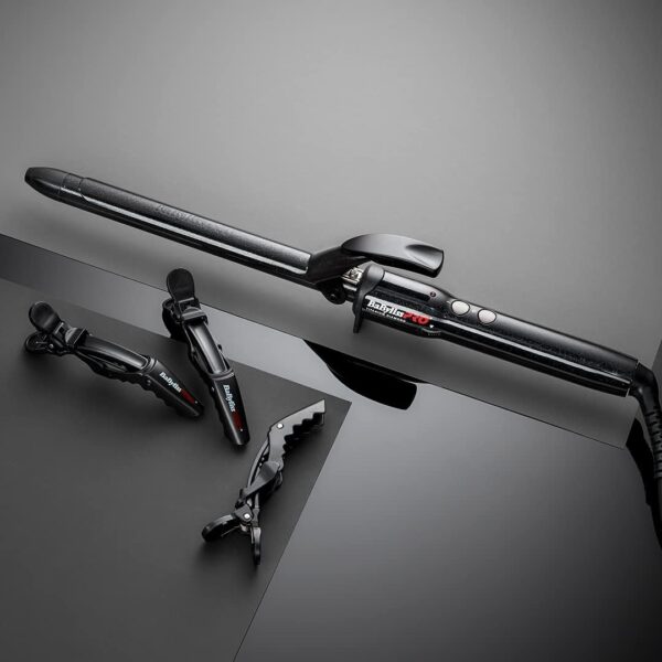 BaByliss PRO BAB2472TDE - Fer à Boucler Professionnel 19 mm - Boucleur Advanced Curl - Titanium Diamond - Boucles Serrées Becool.ma