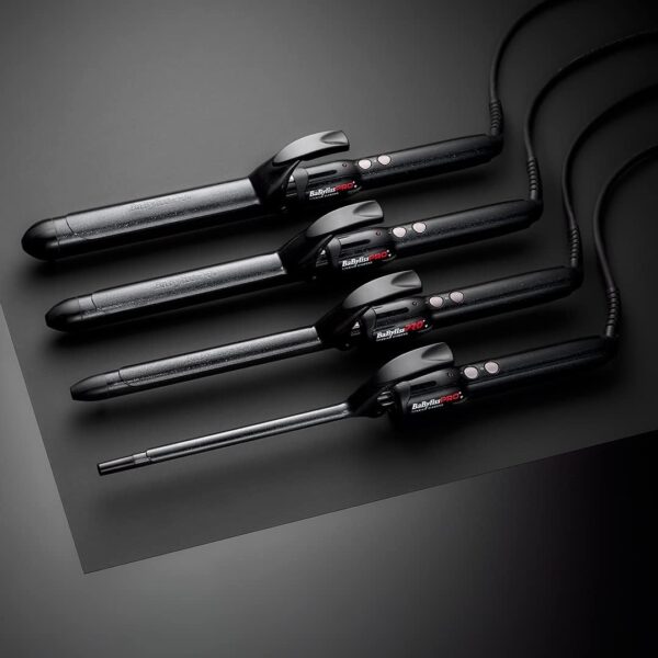BaByliss PRO BAB2472TDE - Fer à Boucler Professionnel 19 mm - Boucleur Advanced Curl - Titanium Diamond - Boucles Serrées Becool.ma