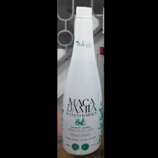DLAVU Macadamia + Coco Babaçu 1L – Nourishing Protein Hair Treatment | Deep Repair, Smoothness & Shine becool beauty maroc