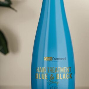 Gold Diamond Brazilian Hair Straightening Treatment – Blue and black Berry 1L | Professional Hair Smoothing for Colored & Blonde Hair becool maroc