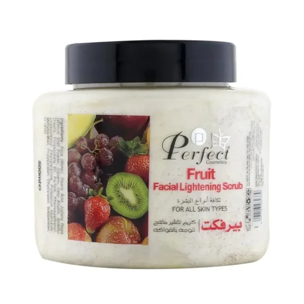 Perfect Cosmetics Fruit Facial Lightening Scrub 500ml – Brightening Exfoliator for All Skin Types becool maroc