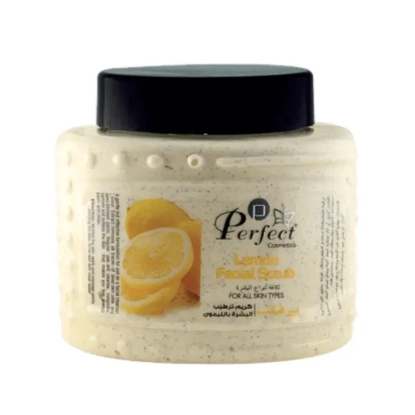 Perfect Cosmetics Lemon Facial Scrub – Exfoliating & Brightening 500ml | For All Skin Types becool beauty maroc