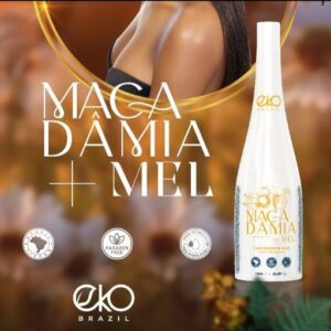 EKO Macadamia Miel 1L – Soin lissant capillaire à la protéine avec miel et macadamia | Répare, hydrate et apporte de la brillance. becool ma