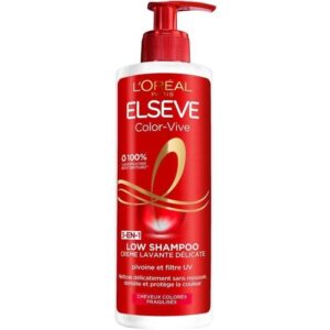 L'Oréal Paris Elseve Color-Vive Low Shampoo 3-in-1 – 400ml | Color Protection & Sulfate-Free becool beauty maroc