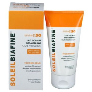 SoleilBiafine SPF 50 Sun Milk – Hydrating Protection for Dry & Sensitive Skin, 150 ml becool maroc