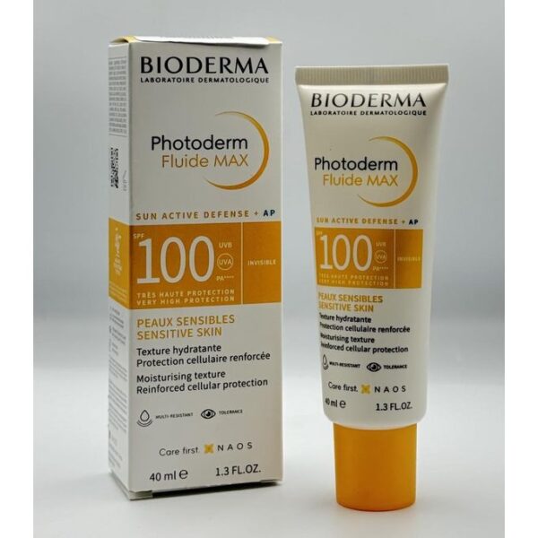 Bioderma Photoderm Fluide MAX 40 ml SPF 100 – Protection solaire ultra élevée pour peau sensible | becool.ma