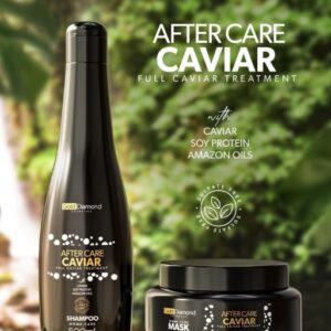 Gold Diamond After Care Caviar Set – Shampoo 500ml + Mask 300g | Nourishing Post-Treatment Haircare | BeCool.ma