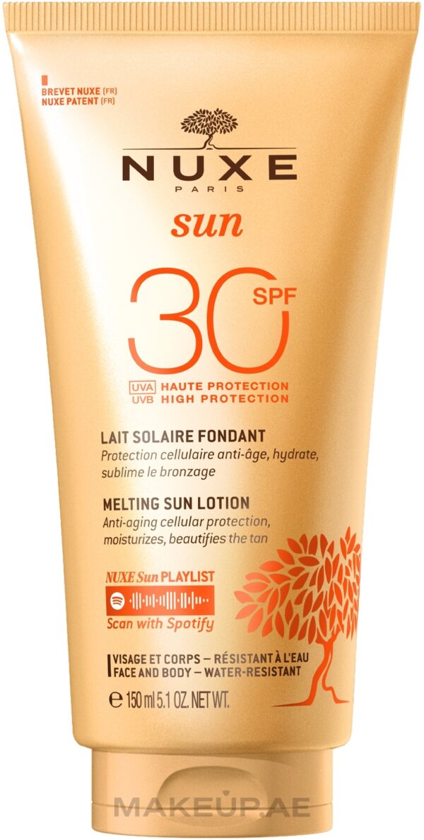 NUXE Sun Melting Cream SPF30 Face & Body 150ml | becool.ma