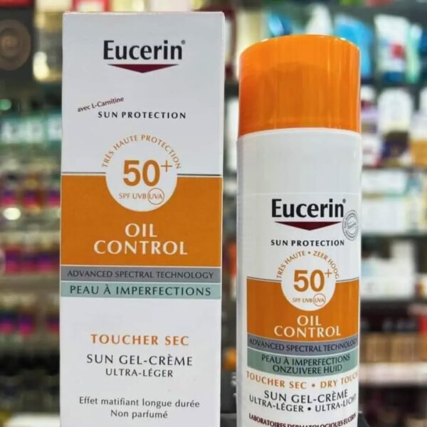 Eucerin Oil Control SPF 50+ Ultra-Light – 50 ml | Sun Gel-Cream for Oily & Acne-Prone Skin | becool.ma