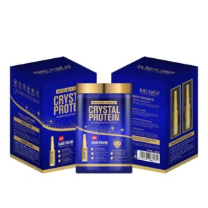 Brunka Crystal Protein Hair Mask – 800 ml – Moisture & Repair | Strengthening and Protecting the Hair becool maroc