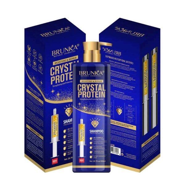 BRUNKA Crystal Protein Shampoo – Moisture & Repair – 850 ml | becool.ma