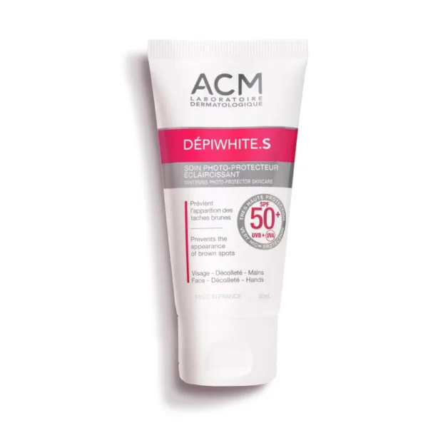 ACM Depiwhite.S SPF 50+ Sunscreen – Anti-Pigmentation UV Protection for Face, Neck & Hands | becool.ma