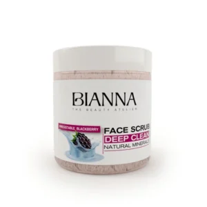 Bianna Face Scrub Deep Clean with Irresistible Blackberry 500ml – Natural Mineral Exfoliant for Radiant Skin becool maroc