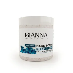 Bianna Face Scrub Deep Clean Ocean Breeze 500ml – Natural Mineral Exfoliator for Fresh, Clear Skin becool maroc