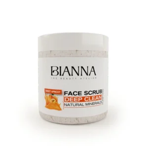 Bianna Face Scrub Deep Clean with Sweet Apricot 500ml – Natural Mineral Exfoliator for Smooth, Radiant Skin becool maroc