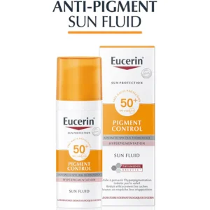 Eucerin Sun Pigment Control Fluid SPF 50+ – Anti-Dark Spot Face Sunscreen 50ml becool maroc