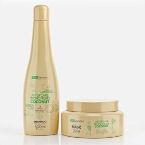 Gold Diamond After Care Tropic Fruits Coconut Treatment Set – Shampoo 500ml + Mask 300g | Deep Repair & Frizz Control  becool maroc