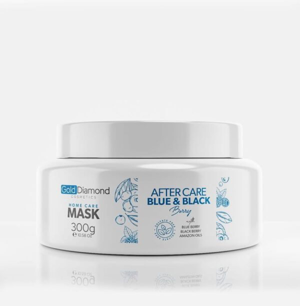 Gold Diamond Blue & Black Berry Mask – 300g | Intense Repair for Treated Hair | BeCool.ma