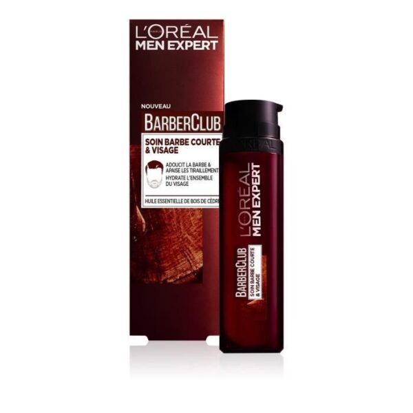 L'Oréal Men Expert BarberClub Short Beard & Face Moisturizer – 50ml | becool.ma