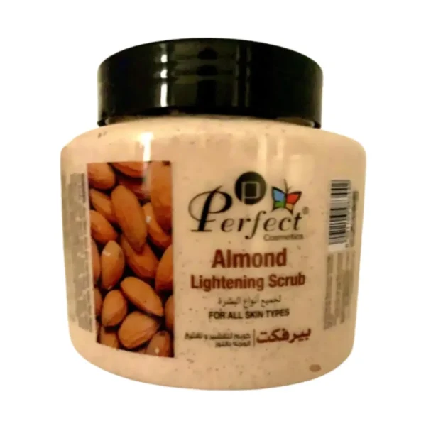 Perfect Cosmetics Almond Lightening Scrub 500ml – Brightening & Exfoliating for All Skin Types becool maroc