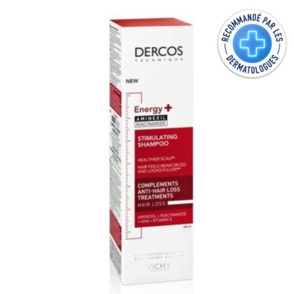 Vichy Dercos Technique Energy+ Anti-Hair Loss Stimulating Shampoo – 200ml | BeCool.ma