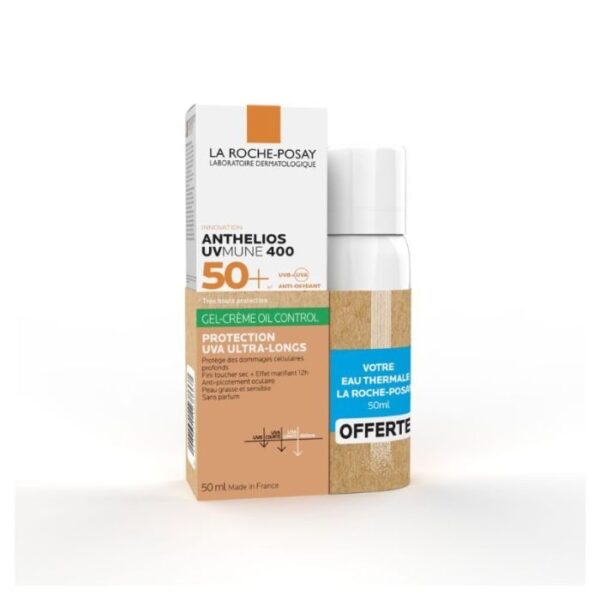 La Roche-Posay Anthelios UVMune 400 Oil Control Tinted SPF (50+) + Free Thermal Water – Oily & Sensitive Skin | BeCool.ma