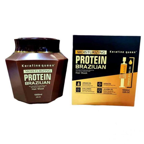 Keratine queen Hair Mask 1000 ml – Deep Repair with Keratin, Vitamin E & Omega 3-9 | becool.ma