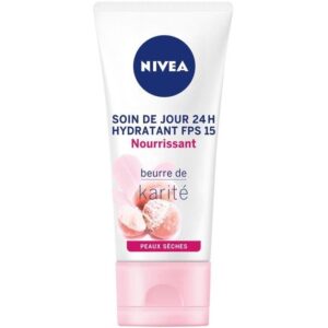 nivea nourishing cream, dry skin face cream, almond oil moisturizer, shea butter cream, 24h hydration, spf day cream, nivea maroc, daily skincare, moisturizing face cream, becool.ma