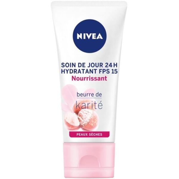nivea nourishing cream, dry skin face cream, almond oil moisturizer, shea butter cream, 24h hydration, spf day cream, nivea maroc, daily skincare, moisturizing face cream, becool.ma