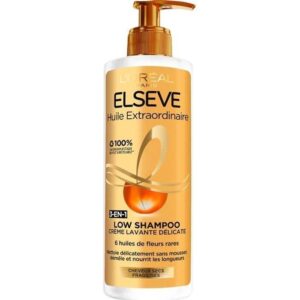 L'Oréal Paris Elsève Huile Extraordinaire Low Shampoo 3-in-1 – 400ml | Nourishing & Hydrating becool maroc