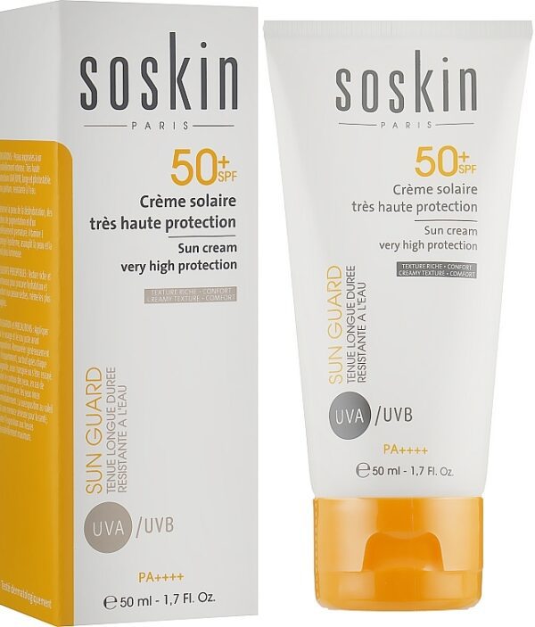 SOSKIN Invisible Sunscreen SPF 50+ – 50ml | Deep Hydration & Anti-Aging Sun Care | BeCool.ma