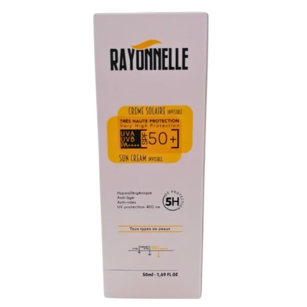 رايونيل واقي شمس غير مرئي +SPF50 – حماية خفيفة للوجه واسعة النطاق – 50 مل | becool.ma