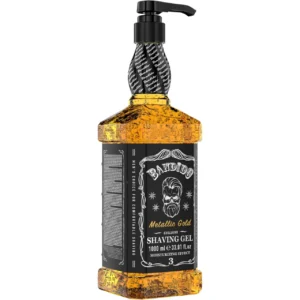 Bandido Shaving Gel Metallic Gold 1000ml – Transparent Non-Foaming Gel for Precise Contour & Moisturizing Beard Shave becool maroc