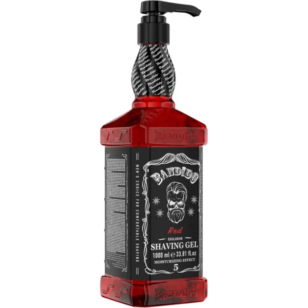 Bandido Red Shaving Gel 1000ml – Professional Moisturizing Gel for Smooth & Precise Shave becool maroc