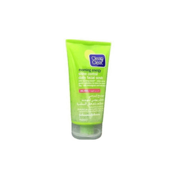 Clean & Clear Morning Energy Shine Control Scrub 150ml – Oil-Free Exfoliator for Oily Skin becool maroc