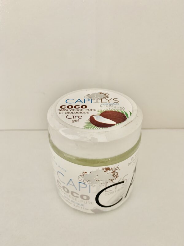 CAPILYS Coconut Cire Gel 120ml – 100% Virgin Organic Coconut Oil Hair Wax Gel becool maroc