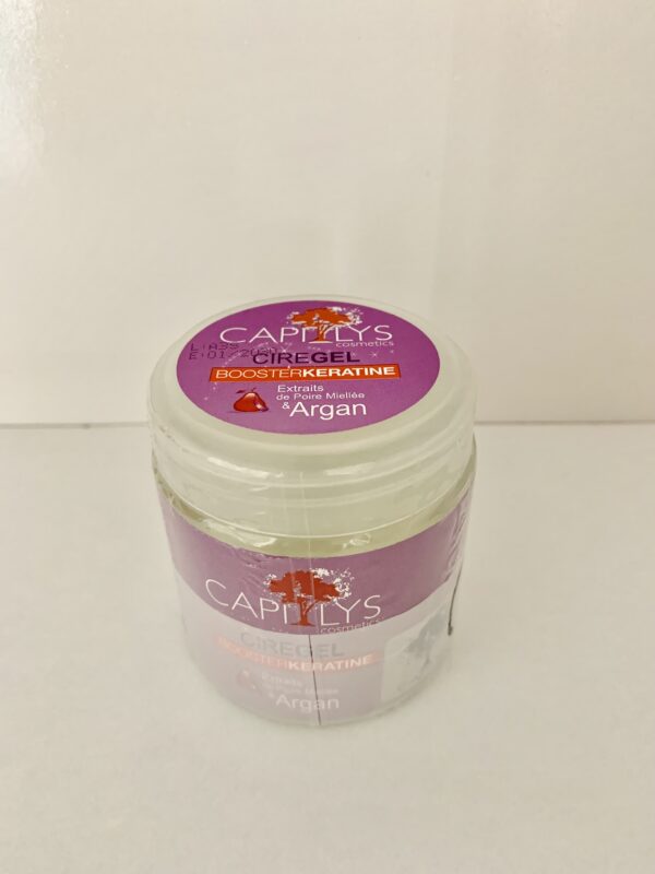 CAPILYS Booster Keratin Cire Gel 120ml – Argan Oil & Honey Pear Extract Styling Gel becool maroc