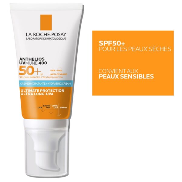 La Roche-Posay Anthelios UVMUNE 400 SPF50+ – High Protection Sunscreen for Sensitive Skin – 50ml becool maroc