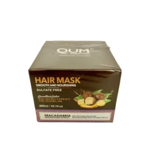 QUM Queen Mary Macadamia Hair Mask 300ml – Nourishing & Smoothing Sulfate-Free Treatment becool maroc