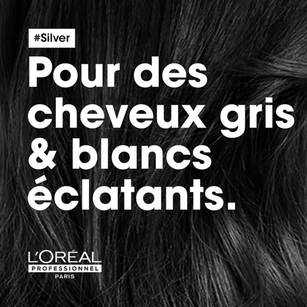 L’Oréal Silver Shampoo 300ml – Purple Shampoo for Grey, White & Light Blonde Hair becool maroc