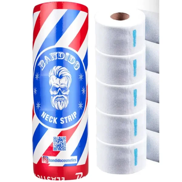 Bandido Neck Strip (5 Rolls) – Professional Disposable Barber Neck Paper for Haircuts & Shaving becool maroc