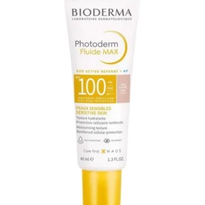 Bioderma Photoderm Fluide MAX SPF 100 – Tinted Sunscreen for Sensitive Skin 40ml becool maroc