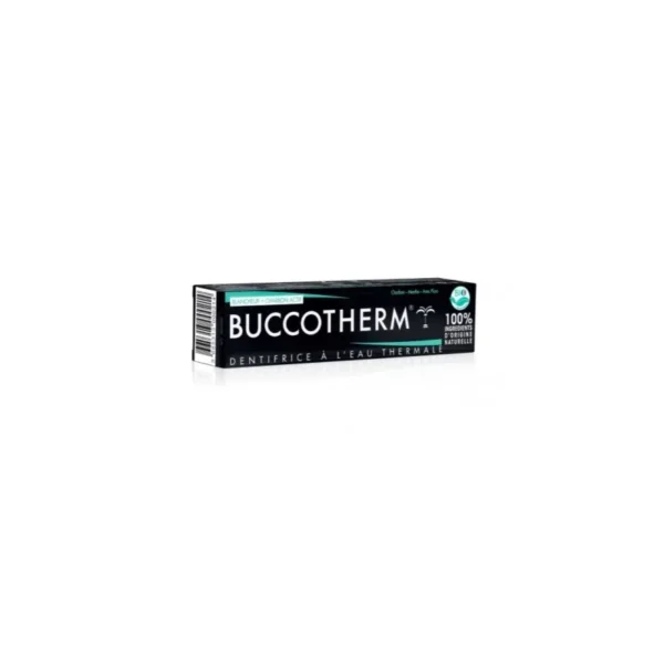 becool BUCCOTHERM Organic Active Charcoal Whitening Toothpaste 75ml – Certified BIO, Natural Mint Freshness becool maroc