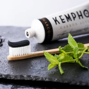 becool.ma KEMPHOR 1918 CHARCOAL Whitening Toothpaste – Natural Bamboo Charcoal & Stain Removal 75ml becool maroc